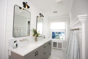 The owners opted for a casual style that fits their home.